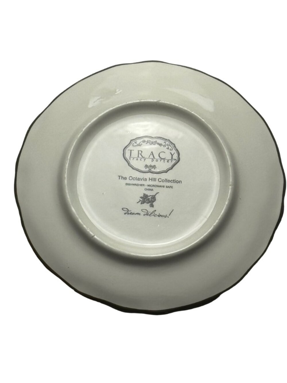 Tracy Porter Octavia Hill Collection Dinner Plate Hand-Painted Floral - Picture 6 of 8